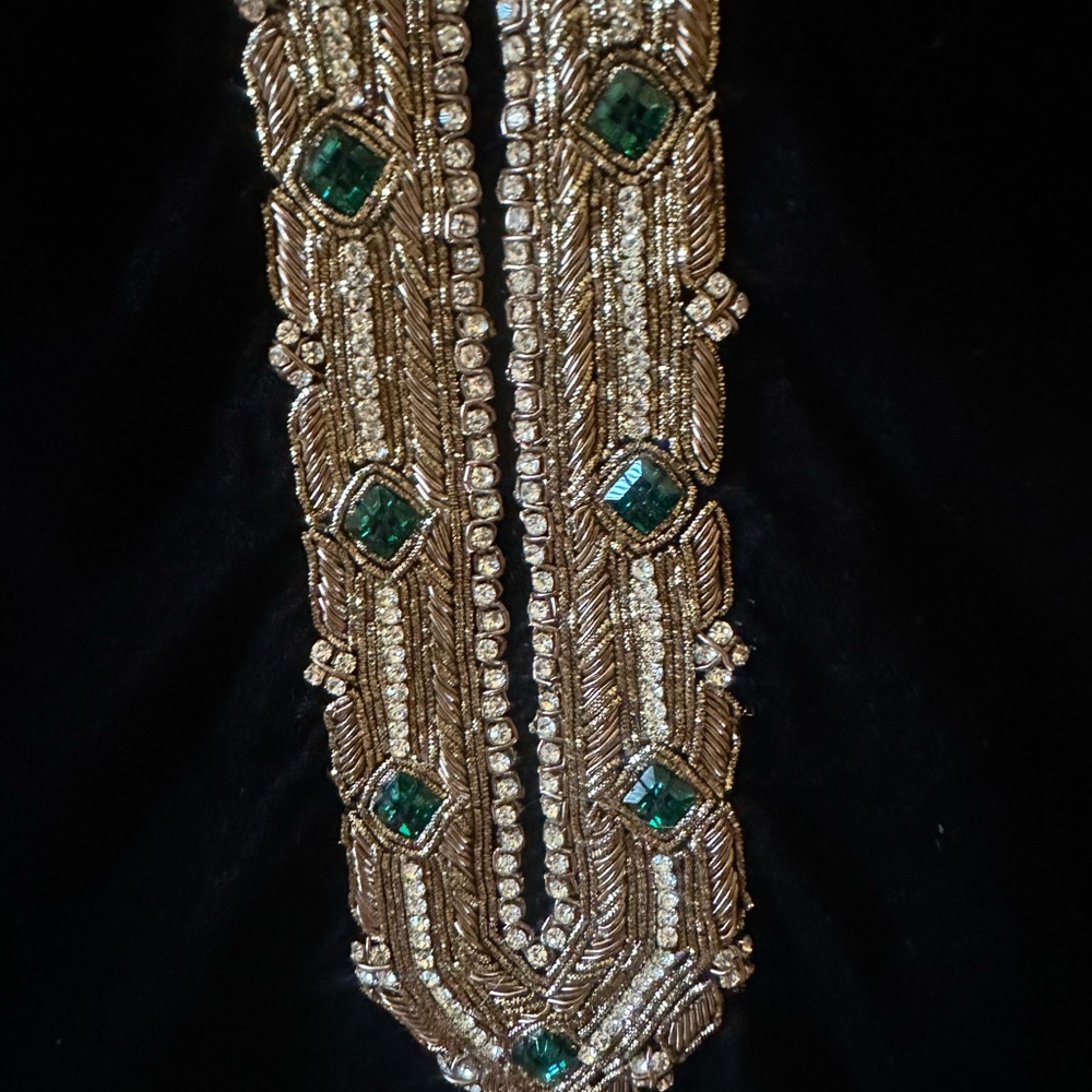 Elegant Black Embellished Women's Top - Picture 2 of 11